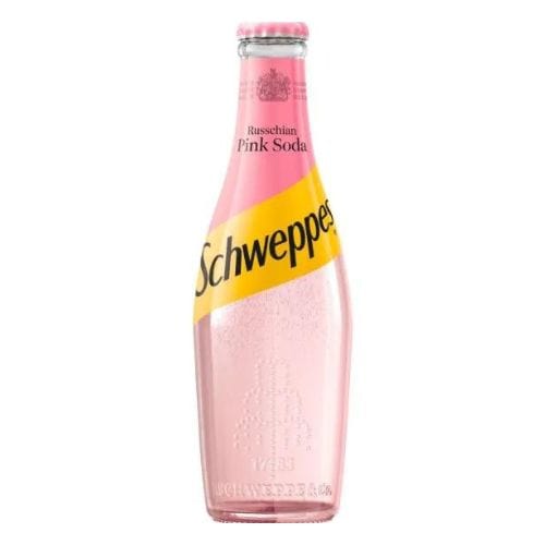 Schweppes Russchian Pink Soda Mixer Schweppes Russchian Pink Soda - bythebottle.co.uk - Buy drinks by the bottle