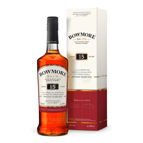 Bowmore 15 Year Old Whisky Bowmore 15 Year Old - bythebottle.co.uk - Buy drinks by the bottle