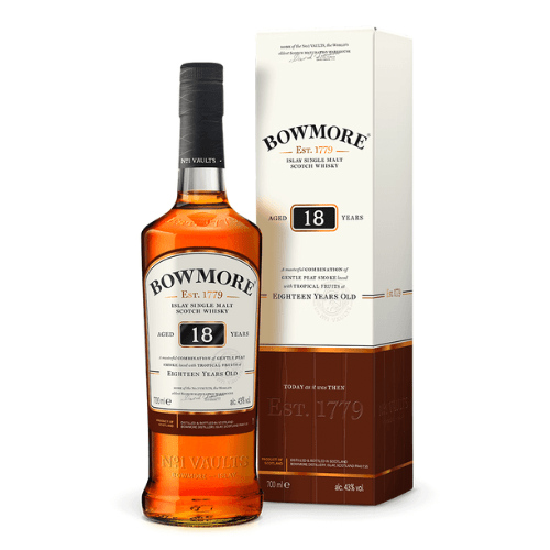 Bowmore 18 Year Old Whisky Bowmore 18 Year Old - bythebottle.co.uk - Buy drinks by the bottle