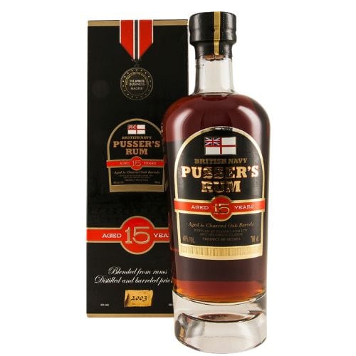 Pusser's 15 Year Old Rum Pusser's 15 Year Old - bythebottle.co.uk - Buy drinks by the bottle