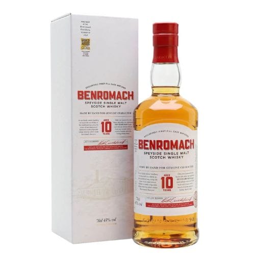 Benromach 10 Year Old Single Malt Whisky Benromach 10 Year Old Single Malt - bythebottle.co.uk - Buy drinks by the bottle